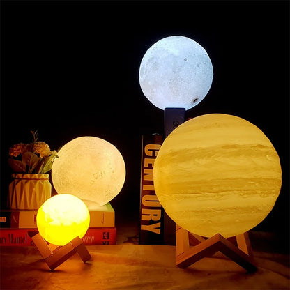 3D LED Planet Lamp